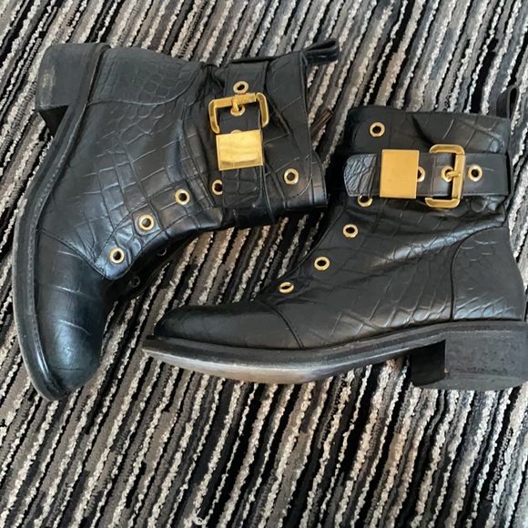 Giuseppe Zanotti design black boot SZ 39.5 - Picture 8 of 8